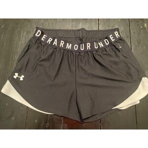 Under Armour Women HeatGear Loose Black Athletic Shorts Size M